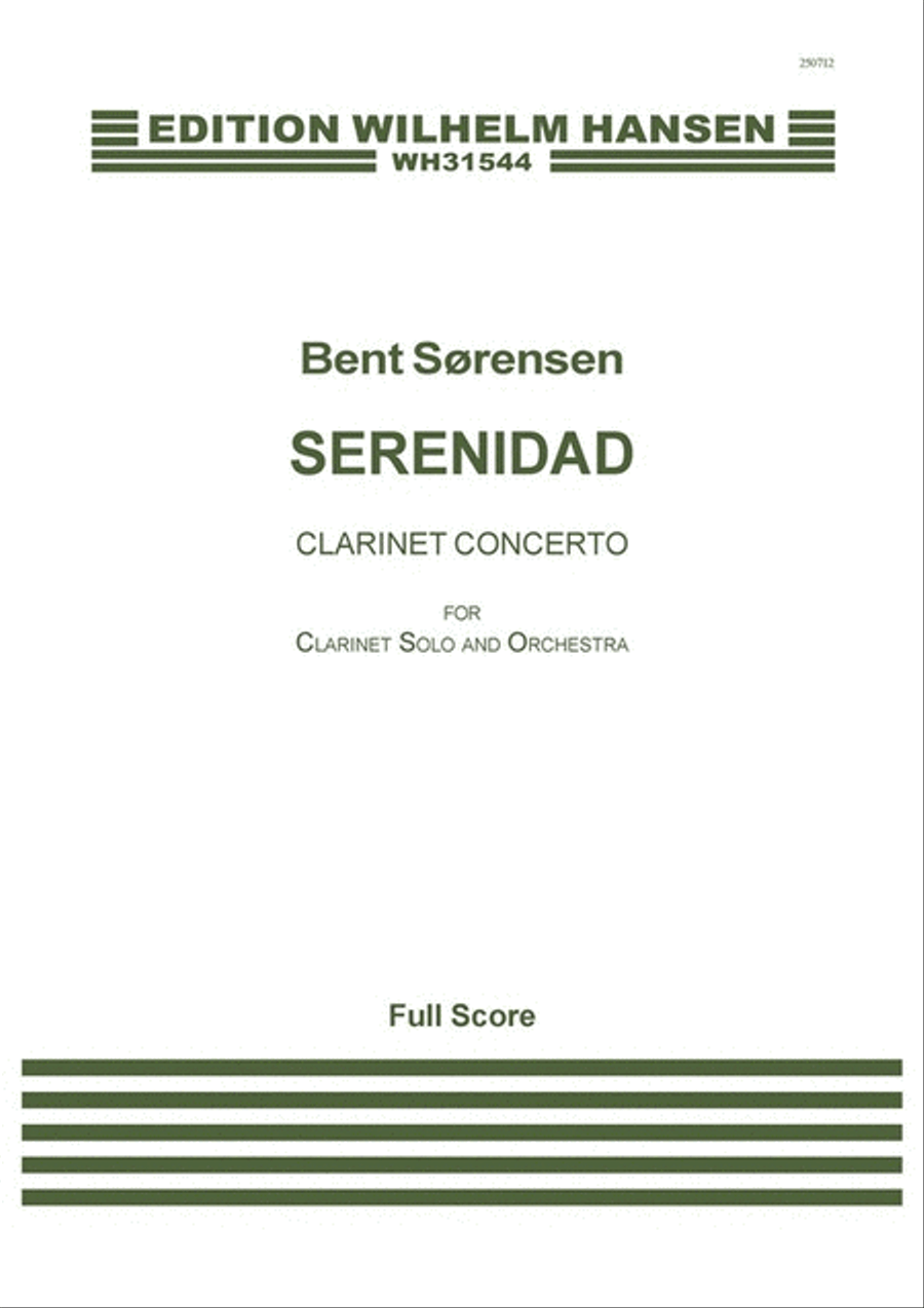 Serenidad - Clarinet Concerto Orchestra scores gallery preview page 1