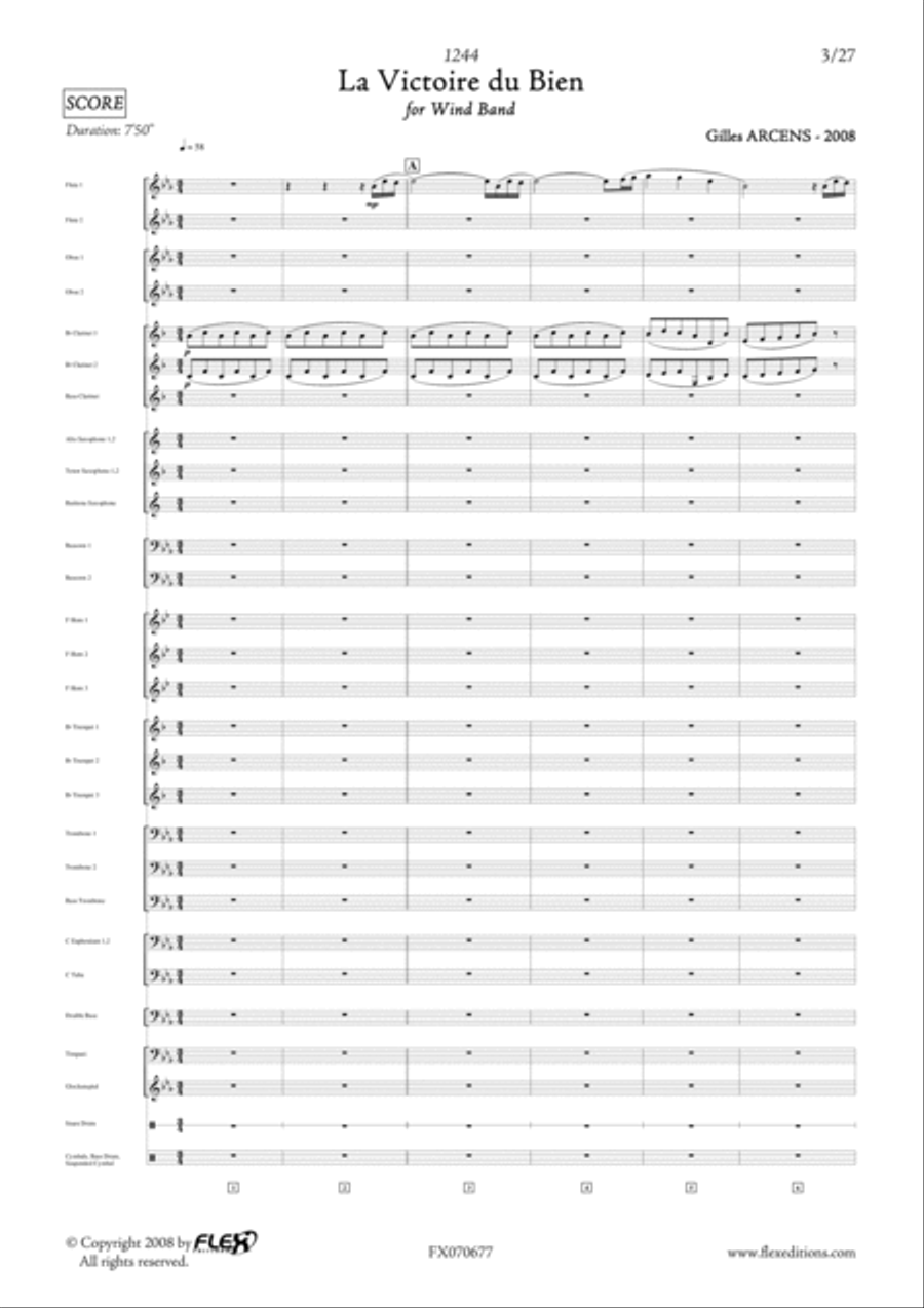 1244 - 4 - La Victoire du Bien Concert Band scores gallery preview page 3