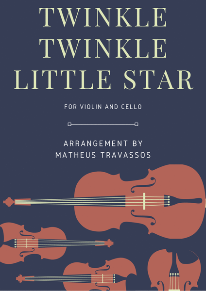 Twinkle Twinkle Little Star for easy violin and cello duo image number null