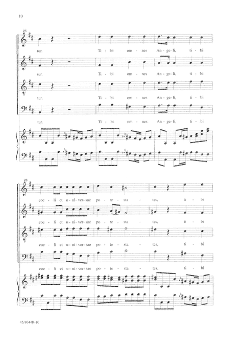 Te Deum Choral Score Te Deum Choral Score 4-Part scores gallery preview page 12