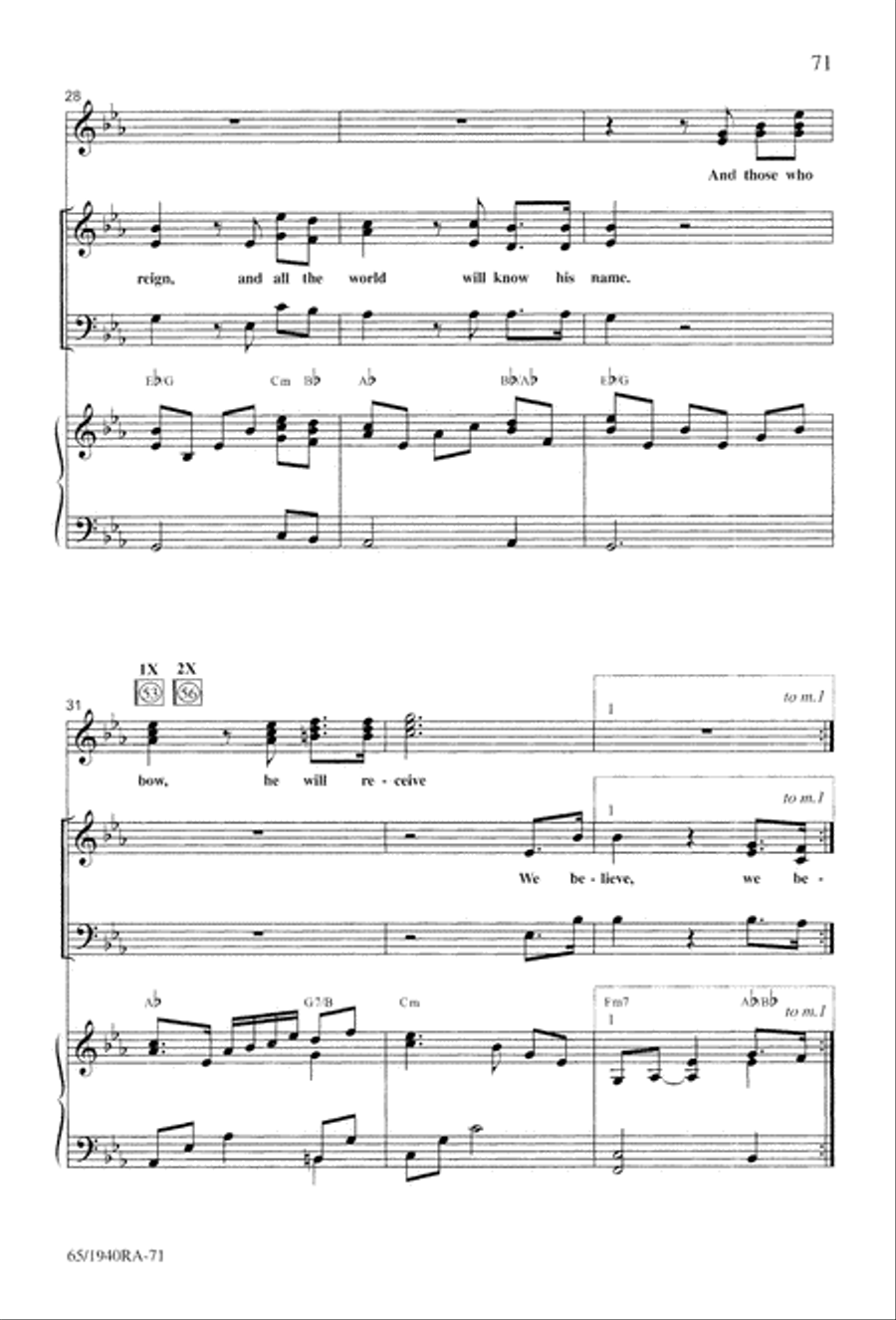 We Will Know Peace 3-Part scores gallery preview page 73
