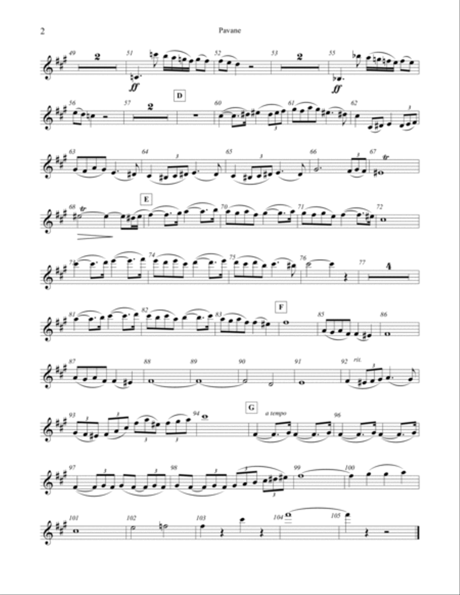 Pavane Pavane String Quartet scores gallery preview page 2
