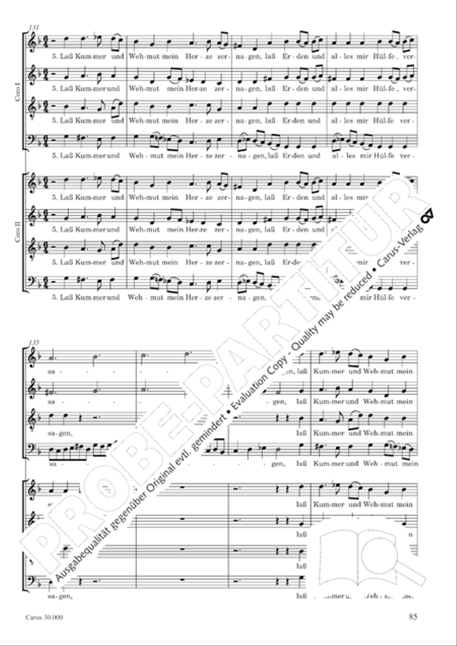 J.L. Bach: The complete motets Choir scores gallery preview page 92