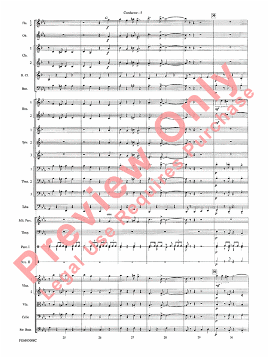 Chicago (from the musical Chicago) Full Orchestra scores gallery preview page 8