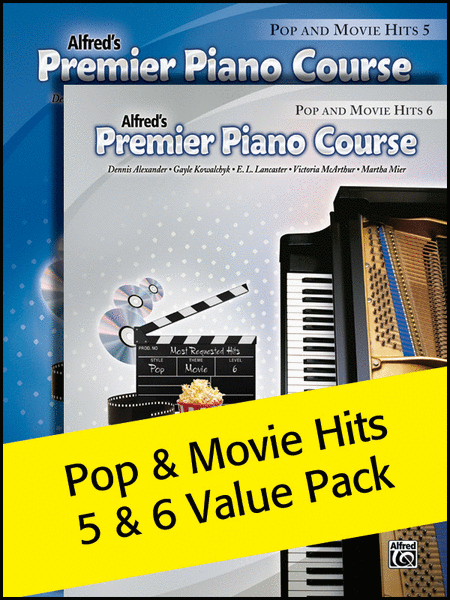 Premier Piano Course, Pop and Movie Hits 5 & 6 2012 (Value Pack)