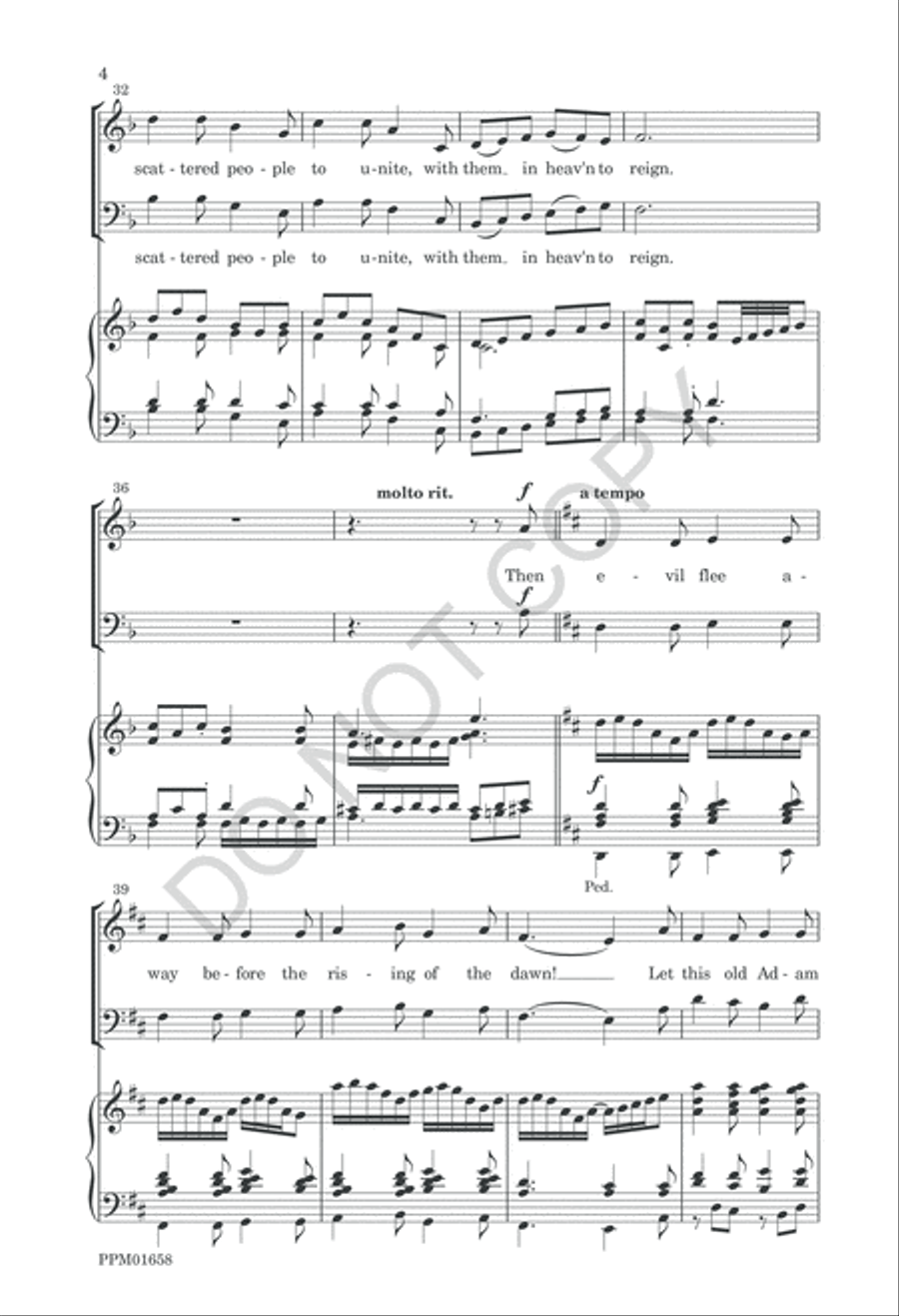 The Advent of Our God 4-Part scores gallery preview page 7