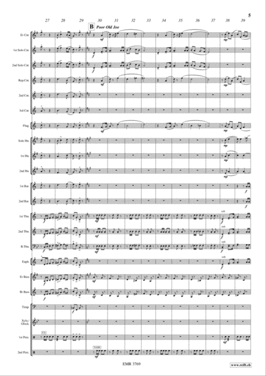 Stephen Foster Medley Stephen Foster Medley Brass Band scores gallery preview page 6