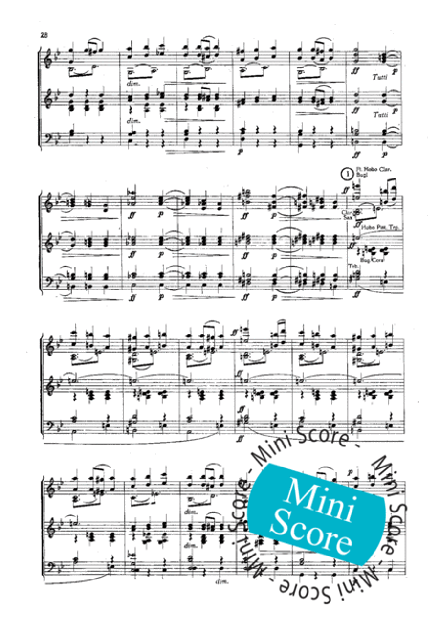 Slavische Dansen No 1,6 en 8 Concert Band scores gallery preview page 30