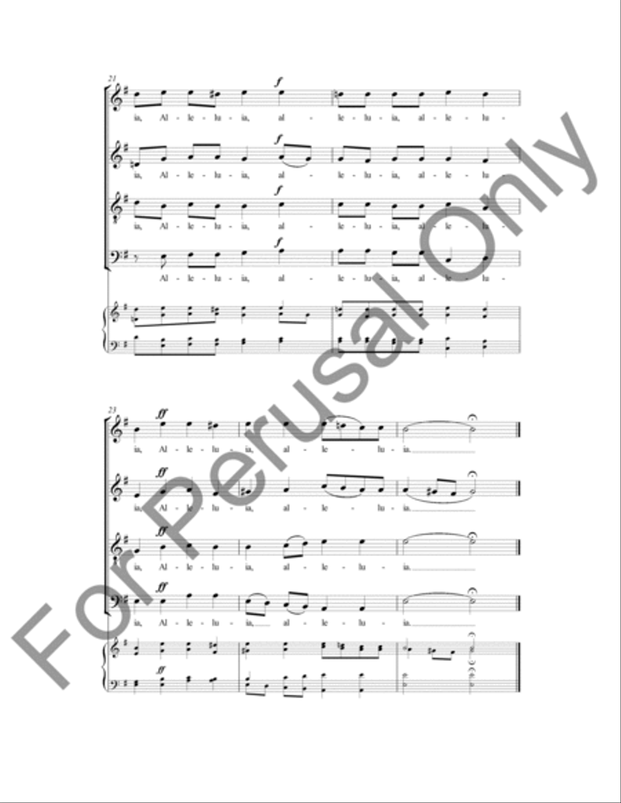 Hodie, Christus Natus Est 4-Part scores gallery preview page 5
