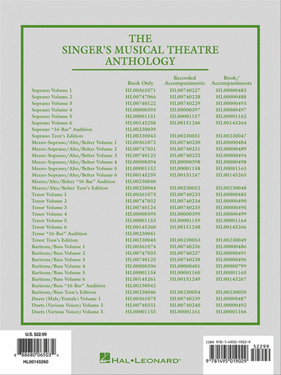 Singer's Musical Theatre Anthology – Volume 6 Voice scores gallery preview page 3
