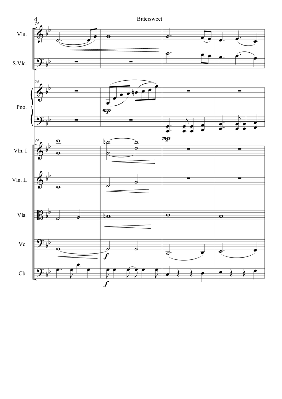 Bittersweet String Orchestra scores gallery preview page 4
