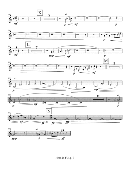 Violin Concerto (2009) Horn in F part 3