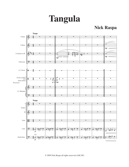 Tangula from Three Dances for Halloween (full orchestra) image number null