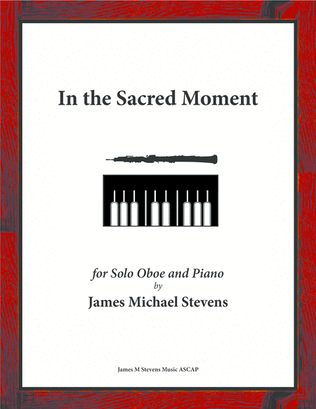 Book cover for In the Sacred Moment - Oboe & Piano