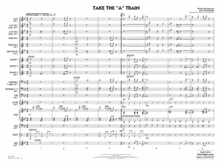 Take the "A" Train (arr. Michael Sweeney) - Conductor Score (Full Score)