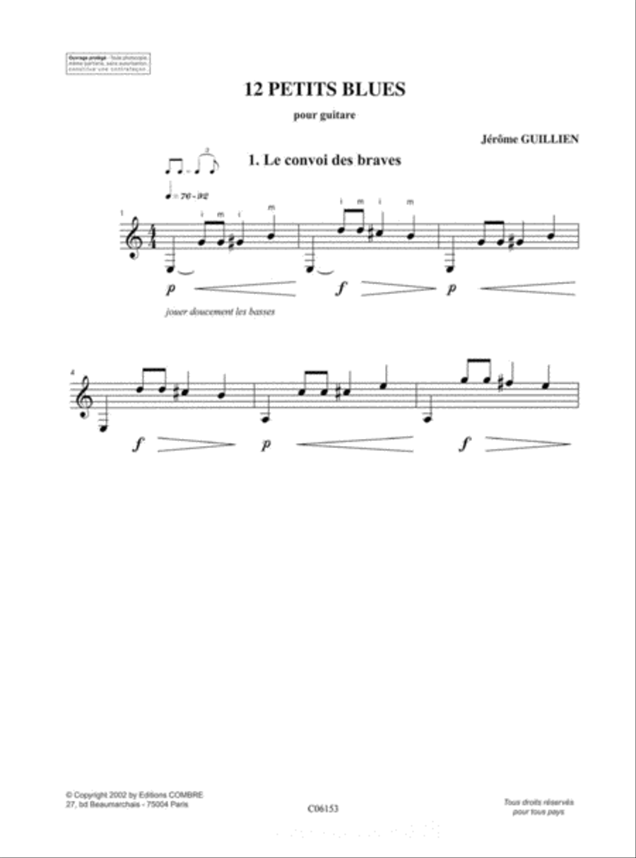 Petits blues (12) Acoustic Guitar scores gallery preview page 2