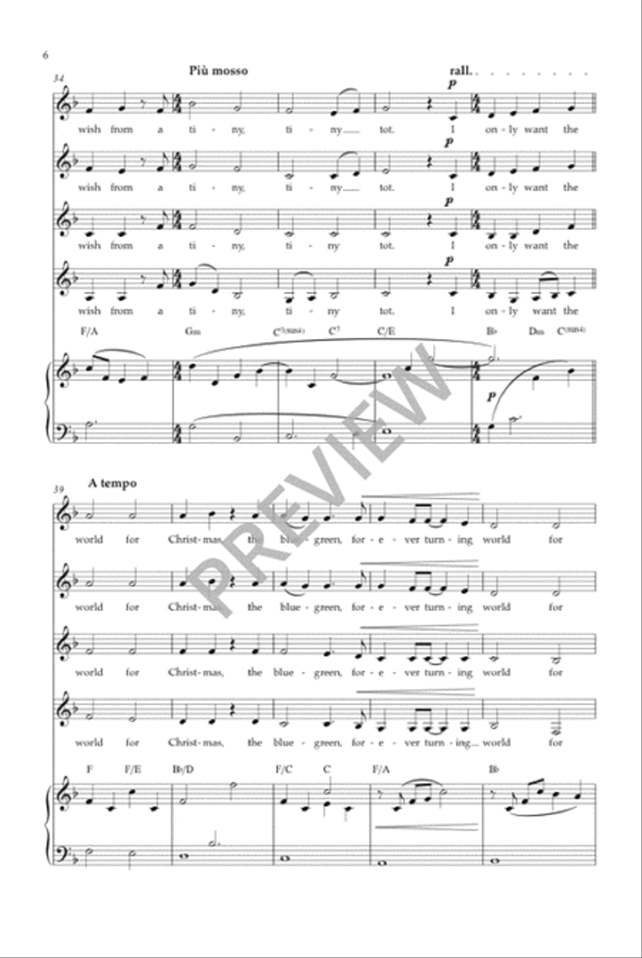 The World for Christmas (SSAA) SSAA scores gallery preview page 7