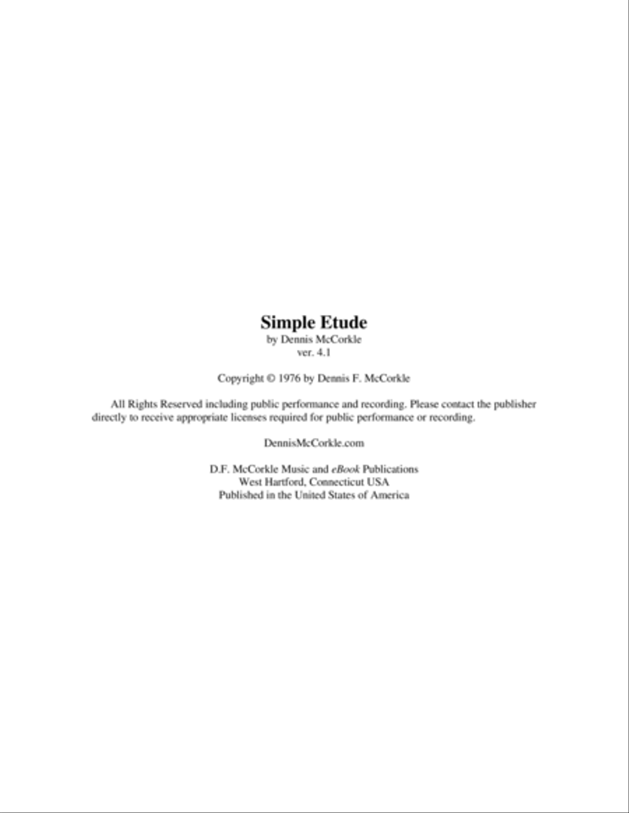 Simple Etude in E Major (adaptation) Classical Guitar scores gallery preview page 2