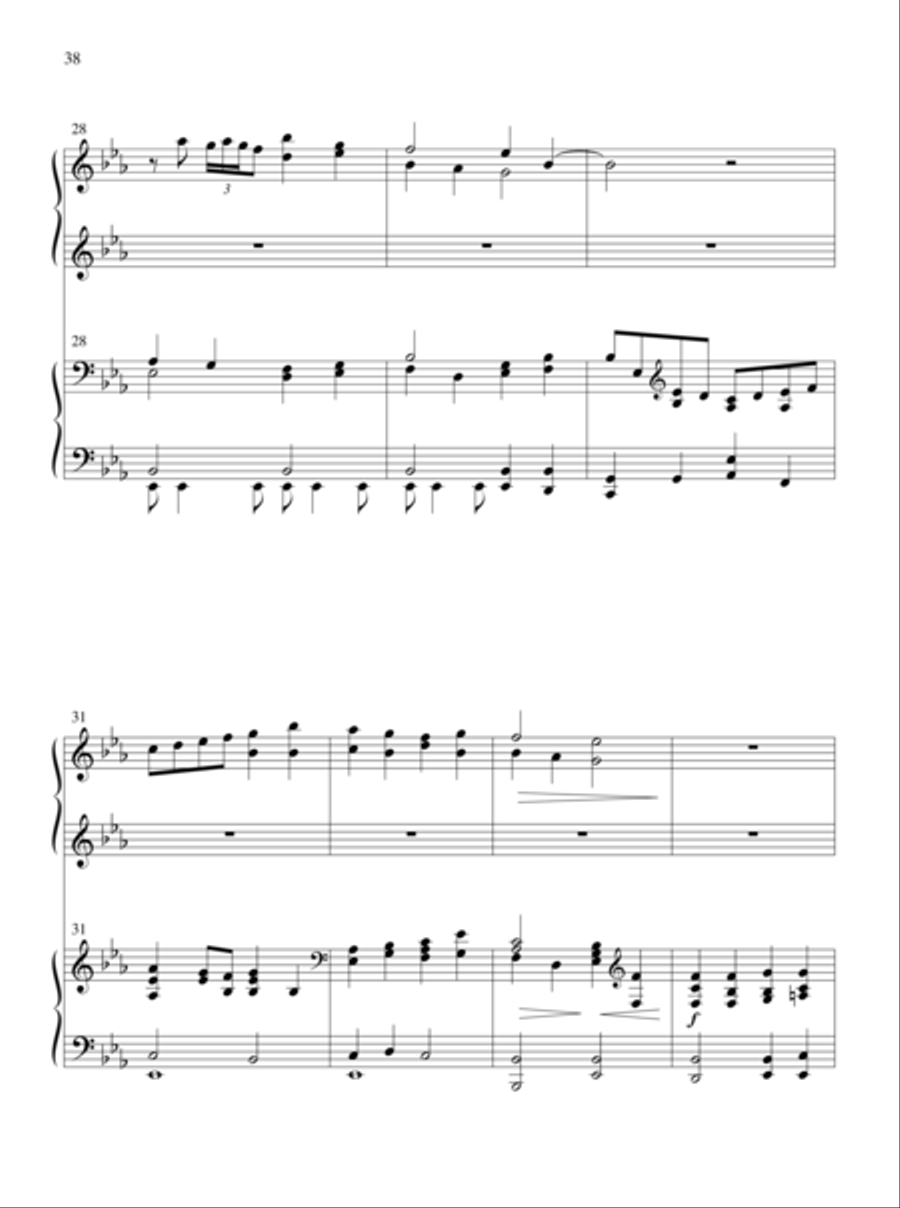 The Glories of My God and King Piano Duet scores gallery preview page 22