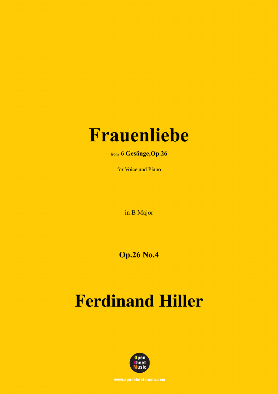 F. Hiller-Frauenliebe,Op.26 No.4,in B Major