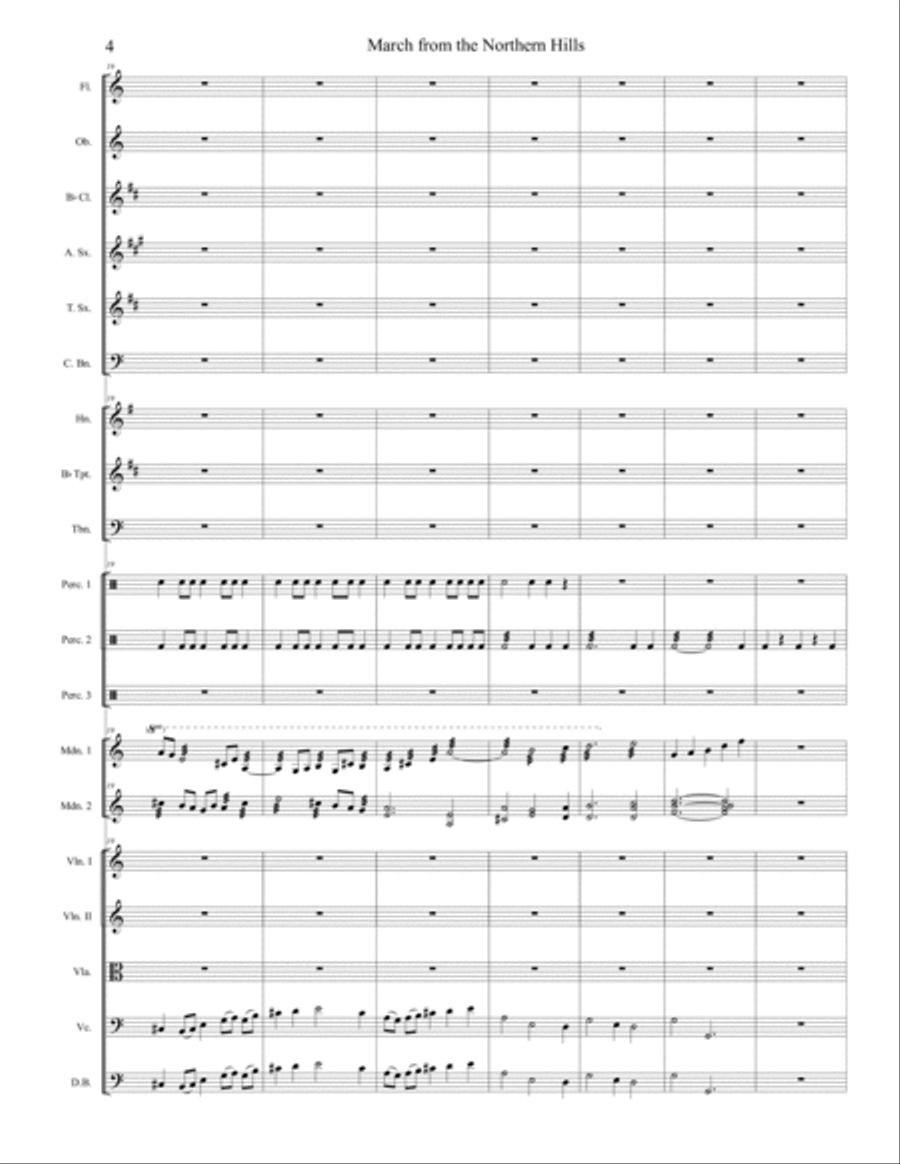 March From The Northern Hills Full Orchestra scores gallery preview page 4