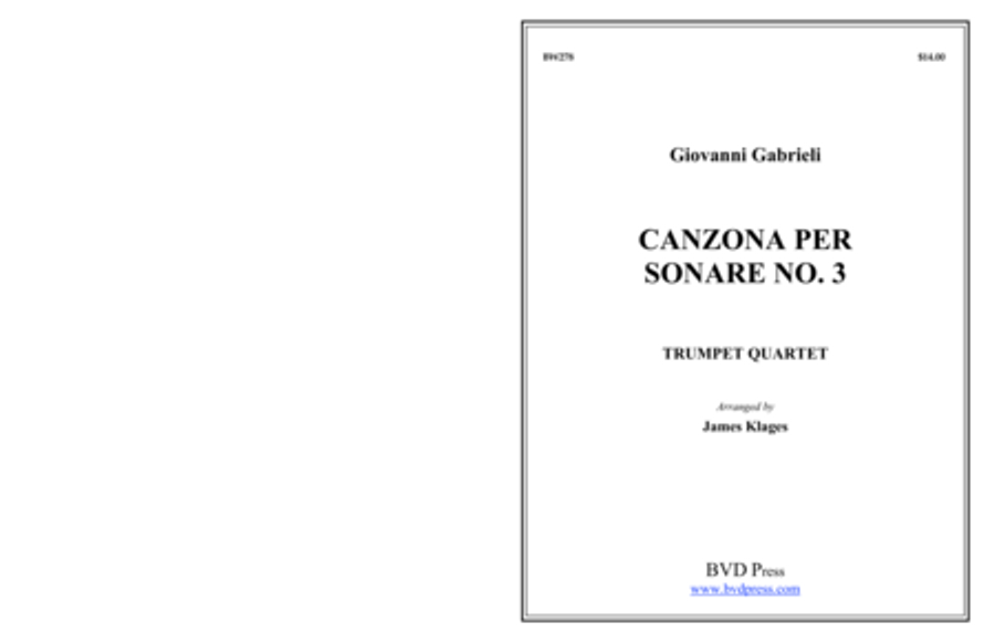 Canzona per Sonare No. 3 Trumpet scores gallery preview page 1