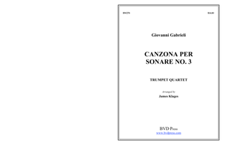 Book cover for Canzona per Sonare No. 3