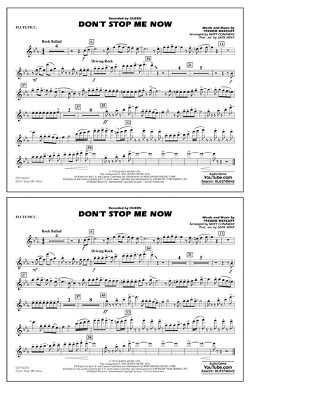 Don't Stop Me Now - Flute/Piccolo