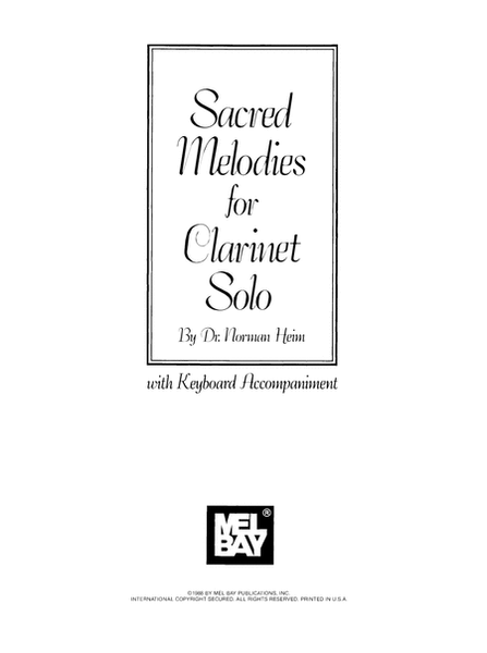 Sacred Melodies for Clarinet Solo