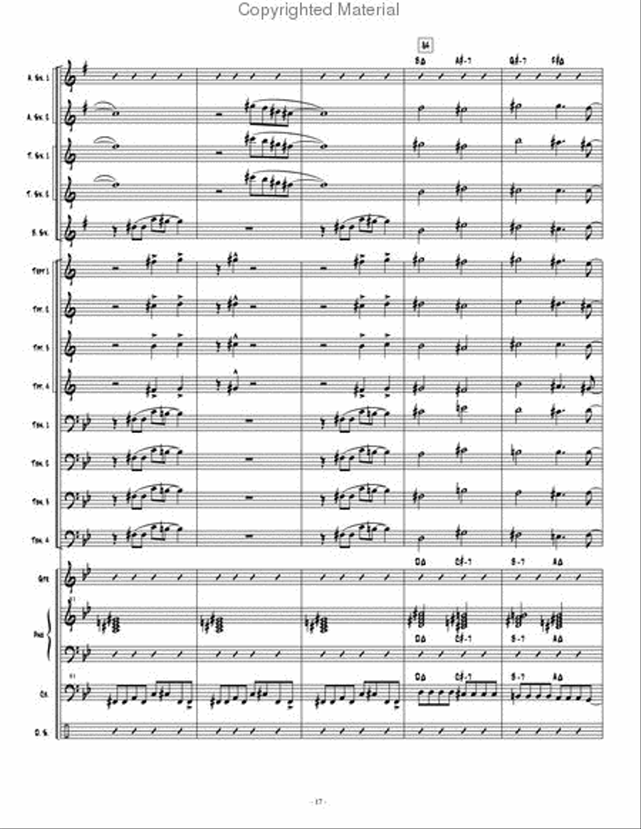 Espionage 1 Jazz Ensemble scores gallery preview page 18