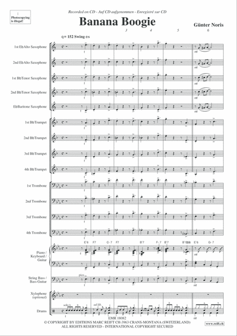 Banana Boogie Banana Boogie Big Band scores gallery preview page 4