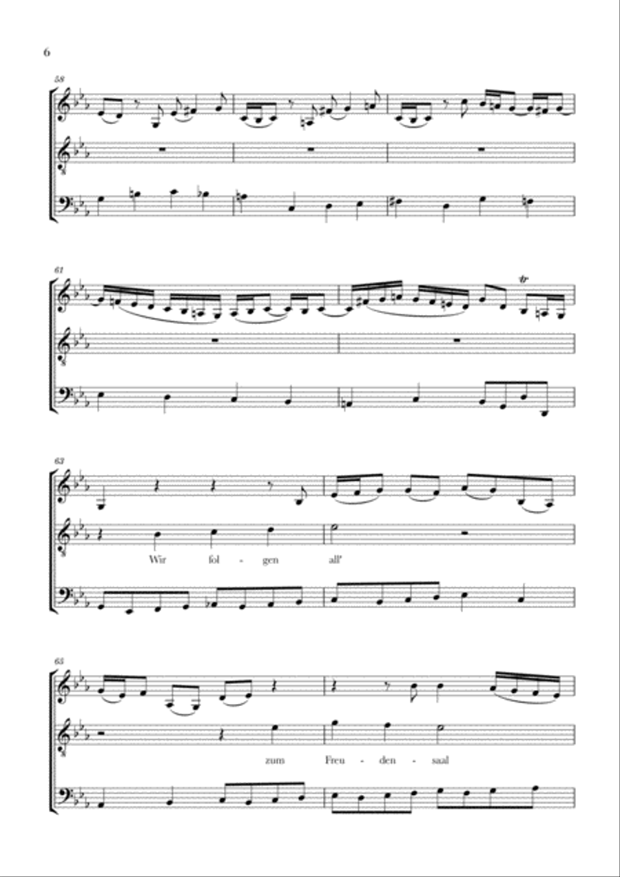 Bach - Wachet auf, ruft uns die Stimme BWV 140 (for Violin, Tenor and Cello) Small Ensemble scores gallery preview page 6