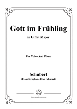 Schubert-Gott im Frühling,in G flat Major,for Voice&Piano