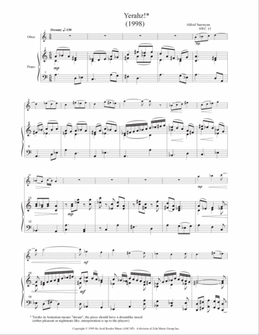 Yerahz: Alfred Surenyan Yerahz: Alfred Surenyan Piano scores gallery preview page 5
