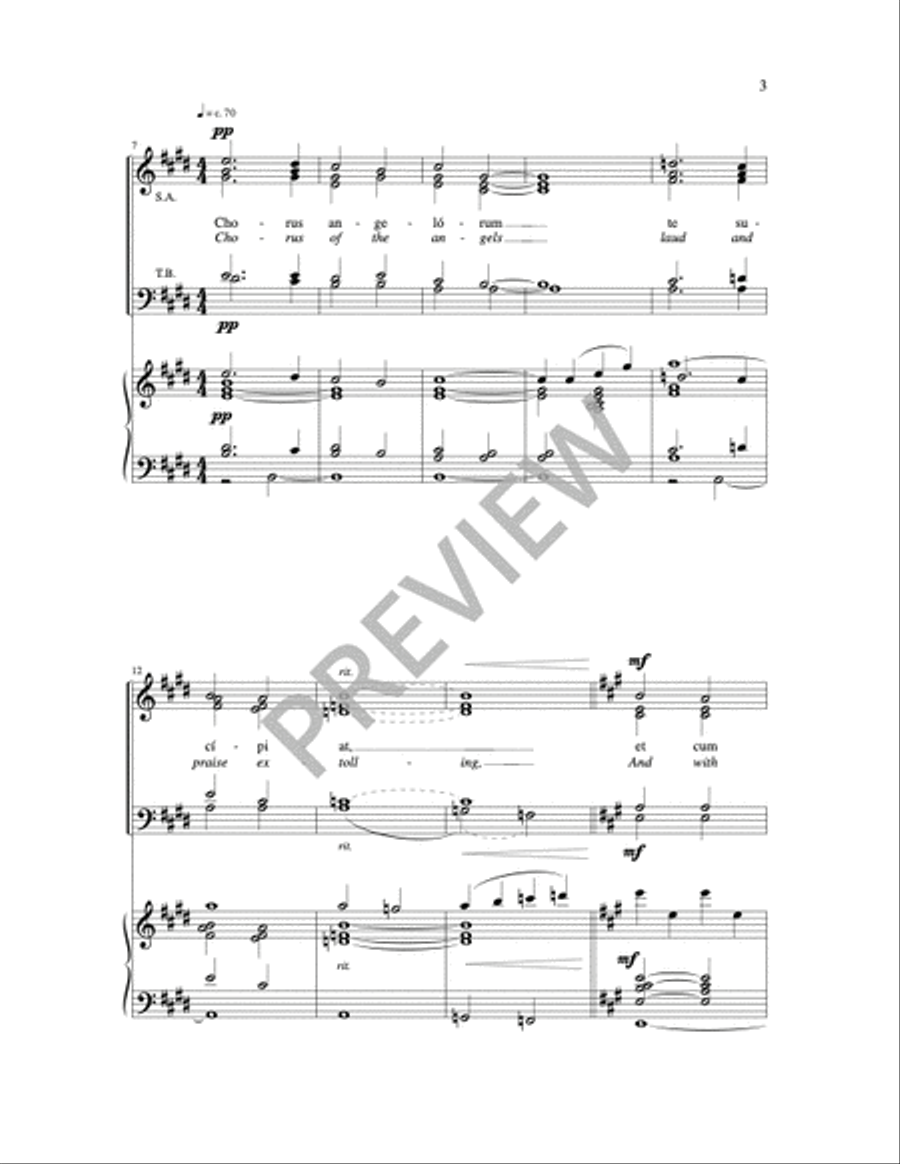 In Paradisum 4-Part scores gallery preview page 9