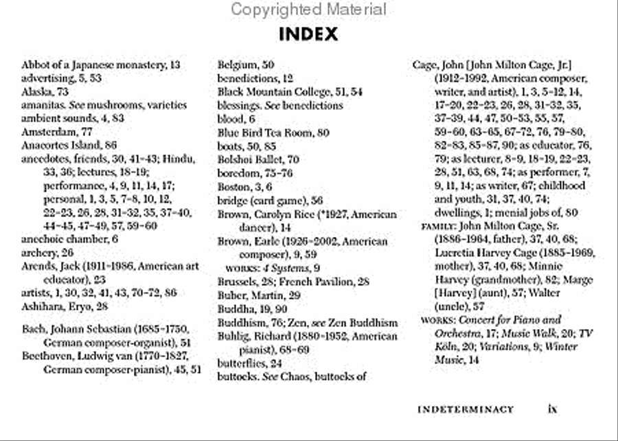 Indeterminacy - Ninety Stories