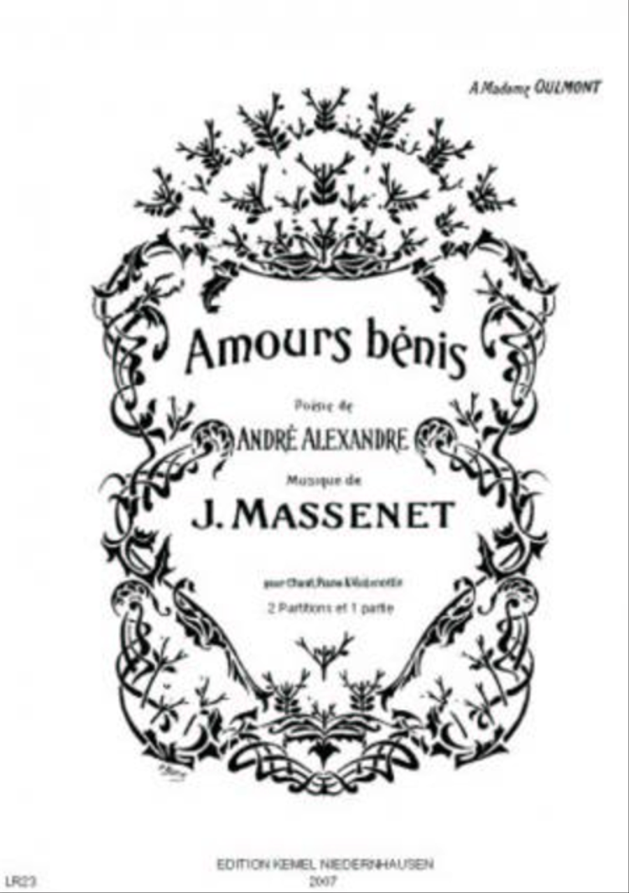 Amours benis Voice scores gallery preview page 1