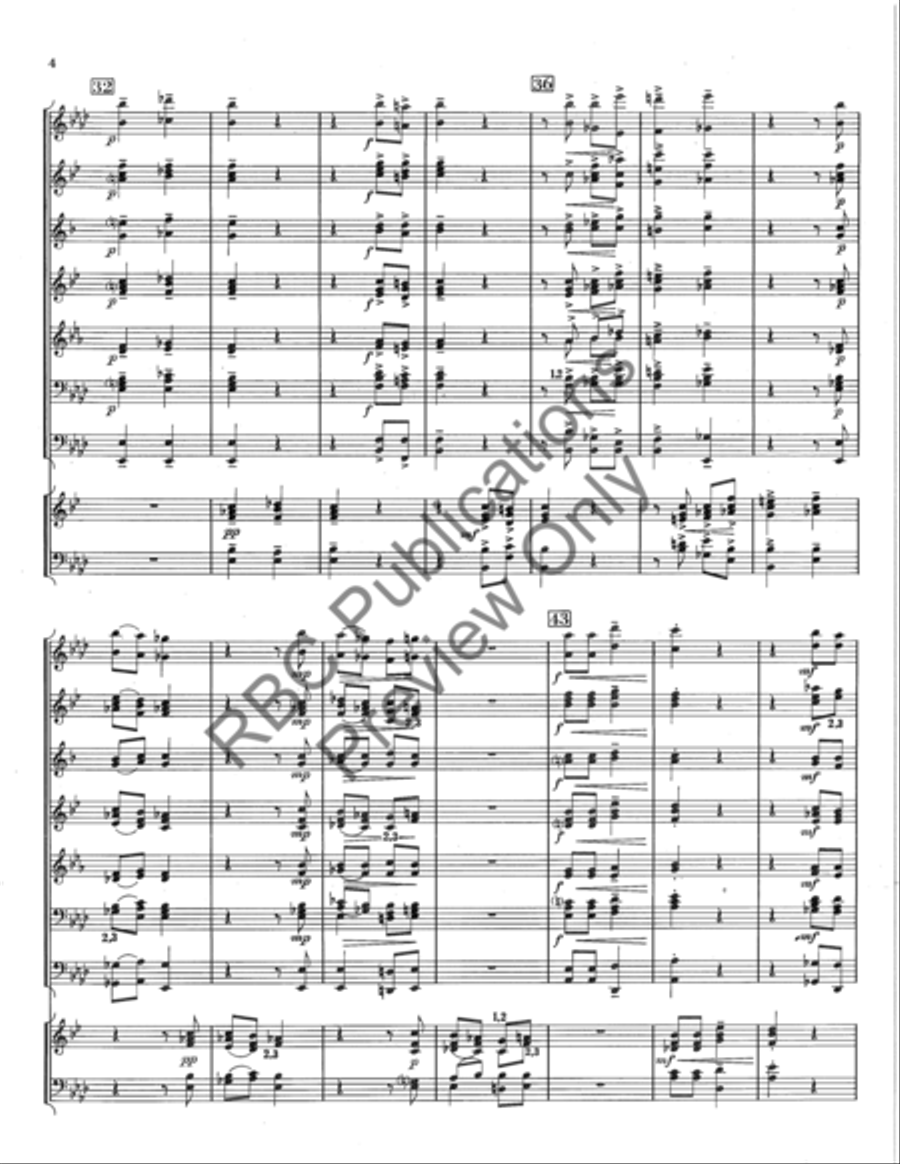 Echo Song Concert Band scores gallery preview page 4