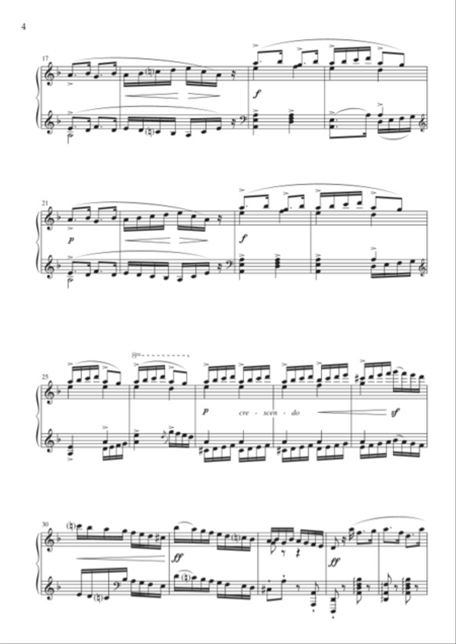 Marche de Noel, from Les pecheurs de Saint-Jean Piano Solo scores gallery preview page 3