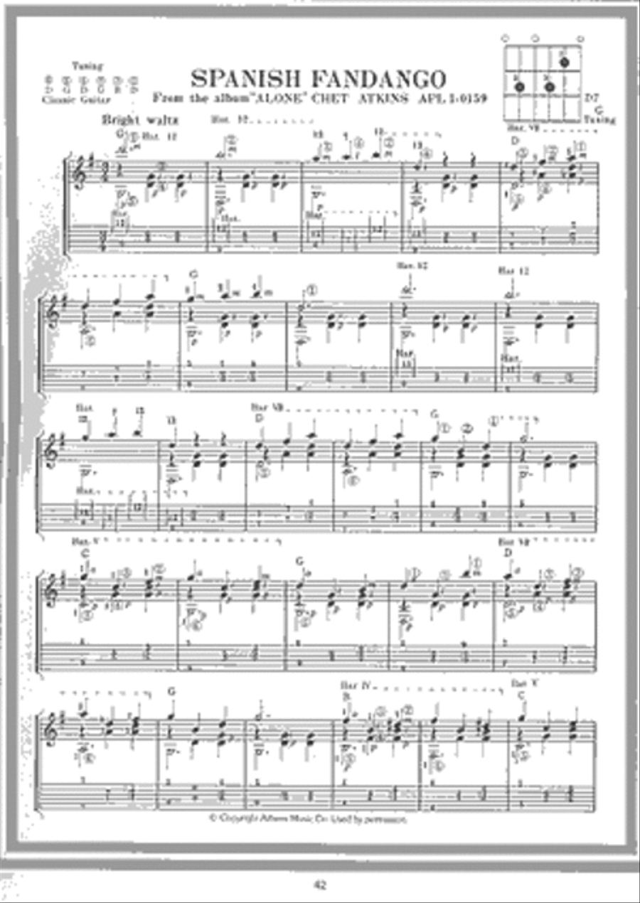 Chet Atkins Off the Record Fingerpicking Guitar scores gallery preview page 2