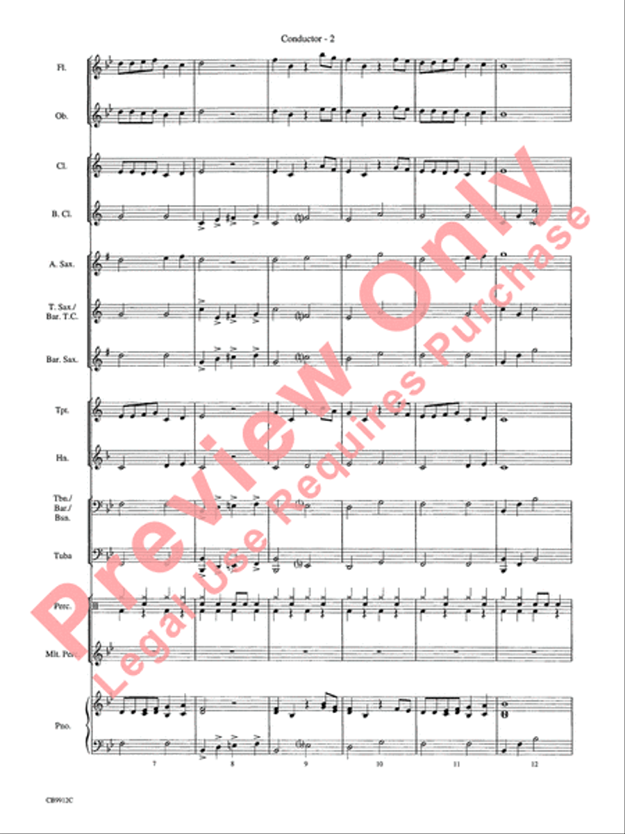 The Flintstones Meet the Jetsons Concert Band scores gallery preview page 4