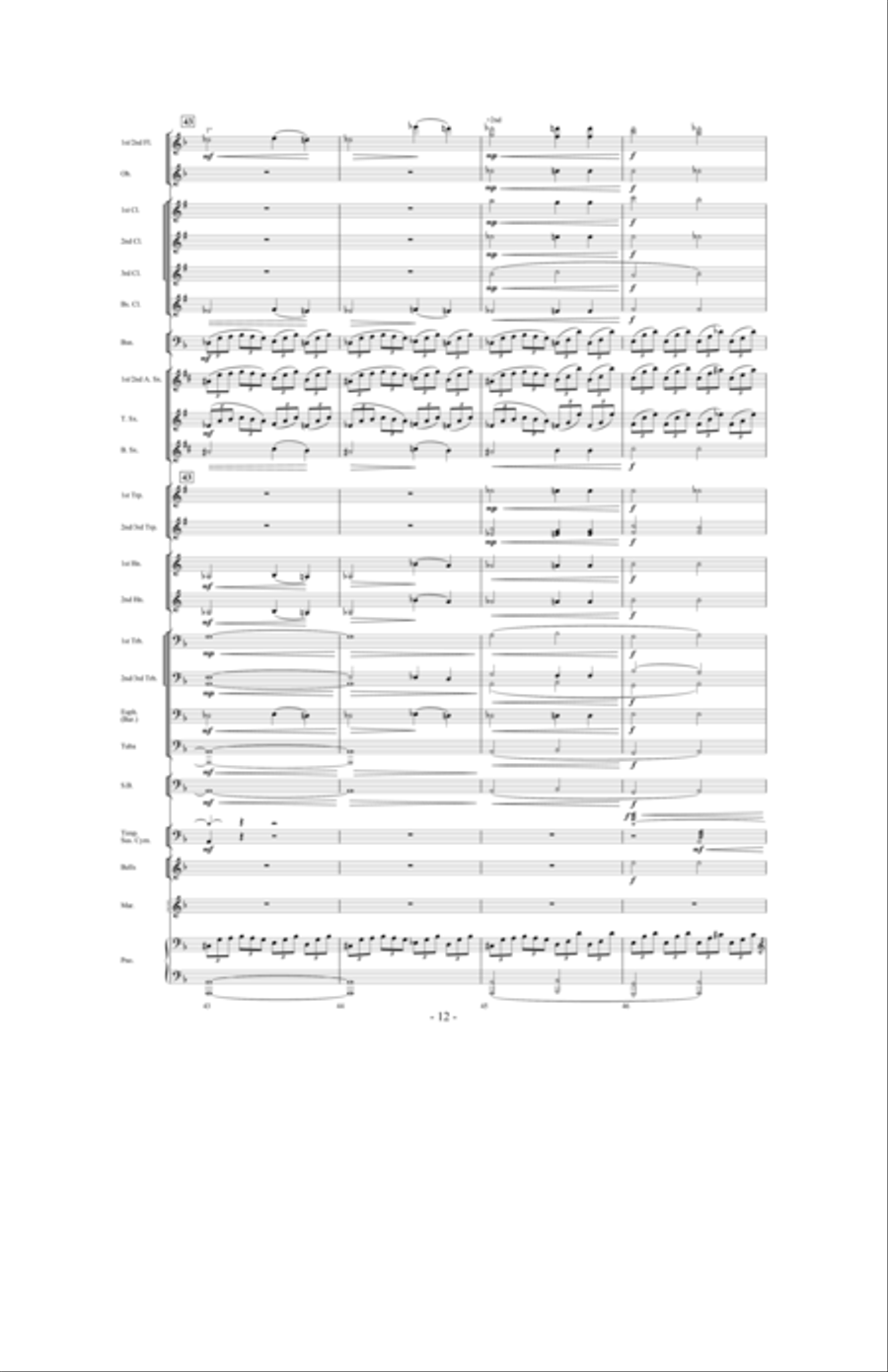 Moonlight Sonata Concert Band scores gallery preview page 11
