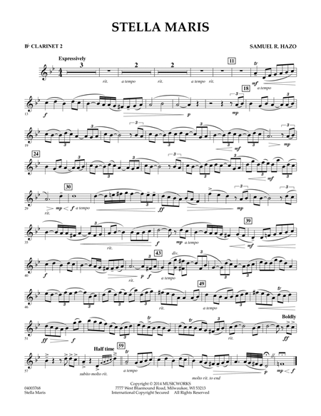 Stella Maris - Bb Clarinet 2