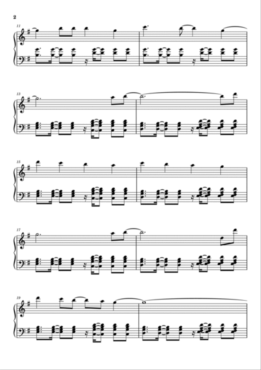 We Found Love Piano Solo scores gallery preview page 2
