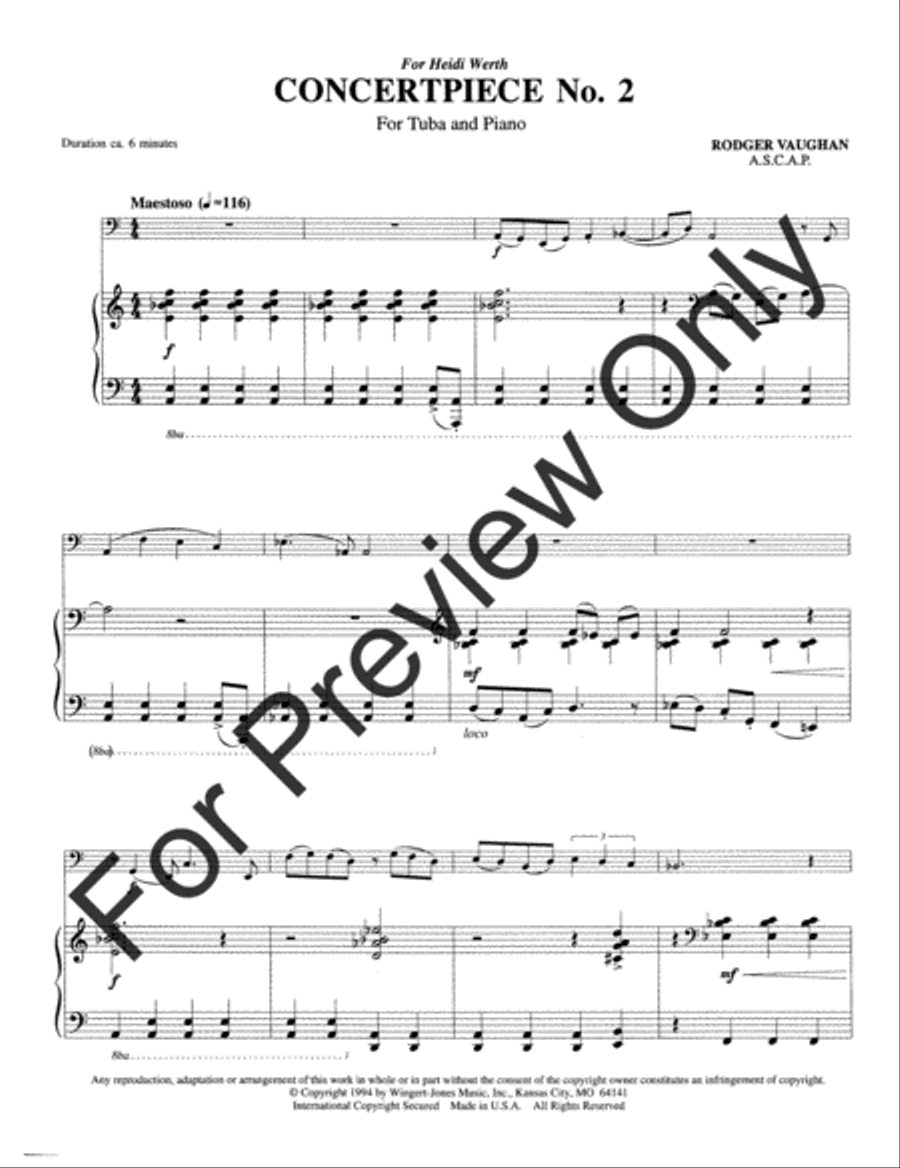 Concertpiece No. 2 Concertpiece No. 2 Tuba scores gallery preview page 4
