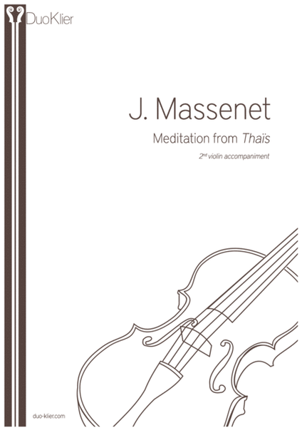 Massenet - Thais Meditation, 2nd violin accompaniment