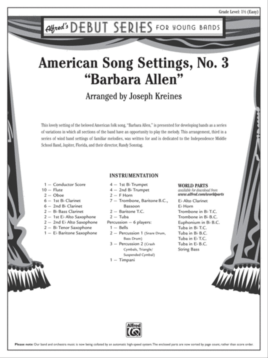 American Song Settings, No. 3 