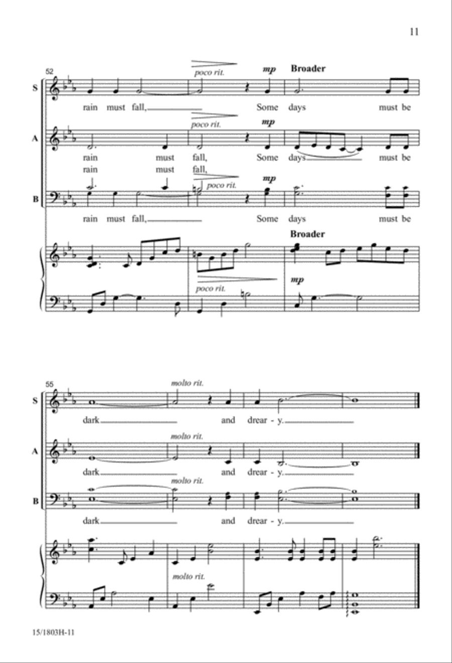 The Rainy Day 4-Part scores gallery preview page 11
