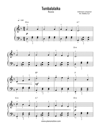 Tumbalalaika - Yiddish Love song (Piano Solo)