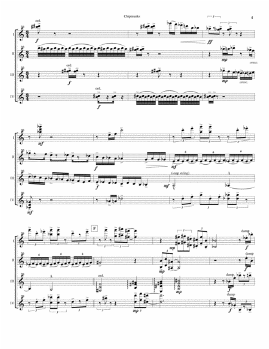 Chipmunks Small Ensemble scores gallery preview page 4